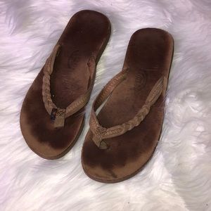 Brown rainbow sandals